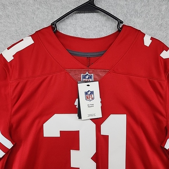 San Francisco 49ers Nike NFL Football Jersey Med Mostert 31 On Field New Stitch - Picture 2 of 15
